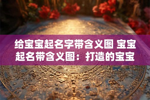 给宝宝起名字带含义图 宝宝起名带含义图：打造的宝宝名字