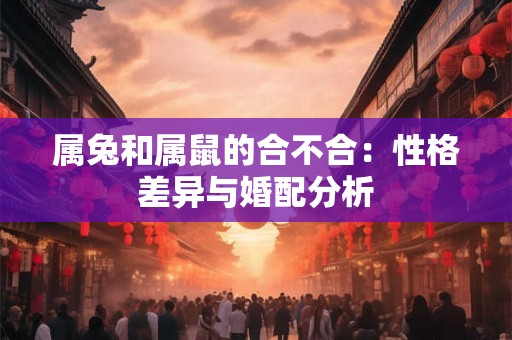 属兔和属鼠的合不合：性格差异与婚配分析