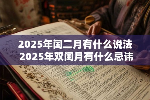 2025年闰二月有什么说法 2025年双闰月有什么忌讳