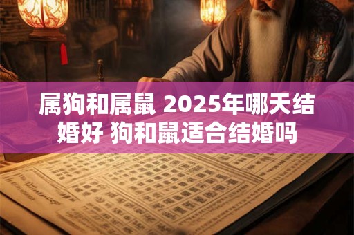 属狗和属鼠 2025年哪天结婚好 狗和鼠适合结婚吗