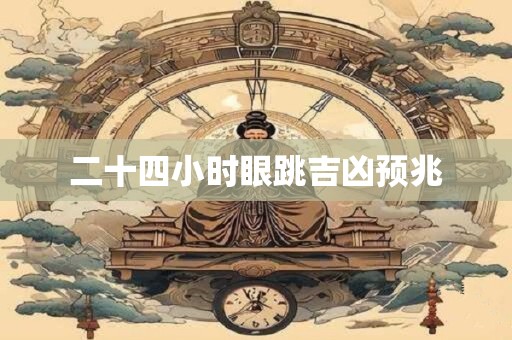 二十四小时眼跳吉凶预兆