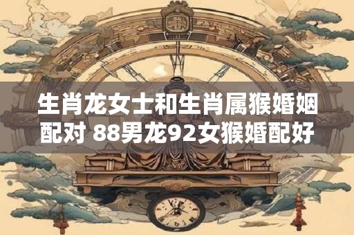 生肖龙女士和生肖属猴婚姻配对 88男龙92女猴婚配好吗