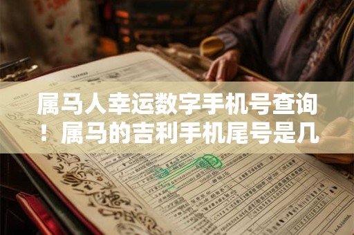 属马人幸运数字手机号查询！属马的吉利手机尾号是几