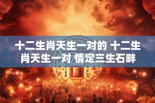 十二生肖天生一对的 十二生肖天生一对 情定三生石畔