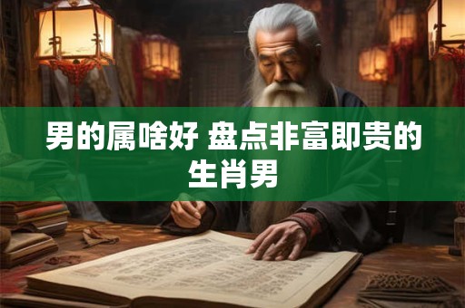 男的属啥好 盘点非富即贵的生肖男