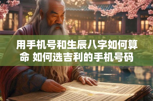 用手机号和生辰八字如何算命 如何选吉利的手机号码