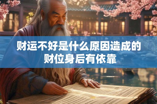 财运不好是什么原因造成的 财位身后有依靠