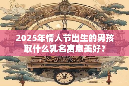 2025年情人节出生的男孩取什么乳名寓意美好？