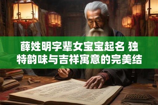 薛姓明字辈女宝宝起名 独特韵味与吉祥寓意的完美结合！