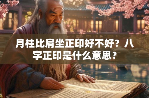 月柱比肩坐正印好不好?八字正印是什么意思? 月柱比肩坐正印好不好?八字正印是什么意思?