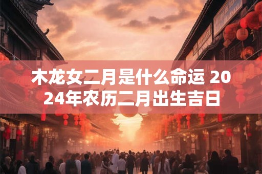 木龙女二月是什么命运 2024年农历二月出生吉日