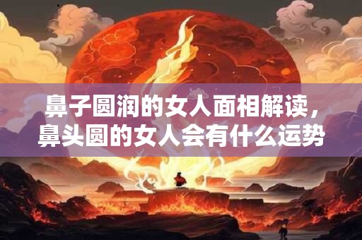 鼻子圆润的女人面相解读，鼻头圆的女人会有什么运势？