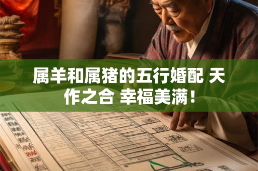 属羊和属猪的五行婚配 天作之合 幸福美满！