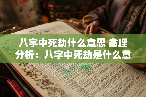 八字中死劫什么意思 命理分析：八字中死劫是什么意思
