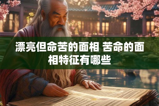 漂亮但命苦的面相 苦命的面相特征有哪些