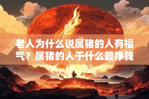 老人为什么说属猪的人有福气？属猪的人干什么最挣钱？