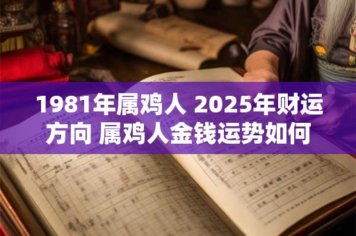 1981年属鸡人 2025年财运方向 属鸡人金钱运势如何