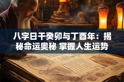 八字日干癸卯与丁酉年：揭秘命运奥秘 掌握人生运势！