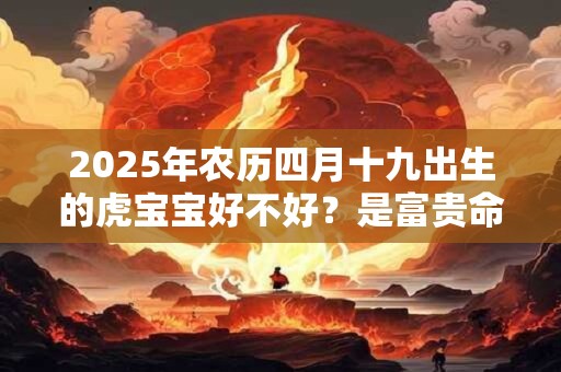 2025年农历四月十九出生的虎宝宝好不好？是富贵命吗？