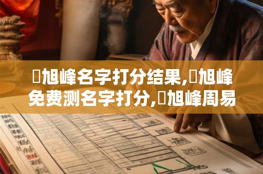 黃旭峰名字打分结果,黃旭峰免费测名字打分,黃旭峰周易免费测名字打分