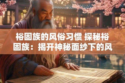 裕固族的风俗习惯 探秘裕固族：揭开神秘面纱下的风俗习惯