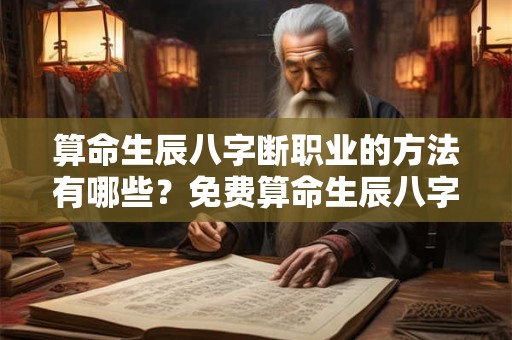算命生辰八字断职业的方法有哪些？免费算命生辰八字看学业