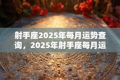 射手座2025年每月运势查询，2025年射手座每月运势分析