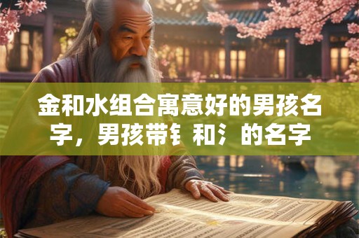 金和水组合寓意好的男孩名字，男孩带钅和氵的名字