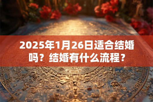 2025年1月26日适合结婚吗？结婚有什么流程？