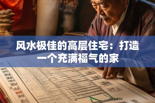 风水极佳的高层住宅：打造一个充满福气的家