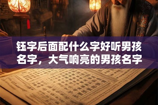 钰字后面配什么字好听男孩名字，大气响亮的男孩名字