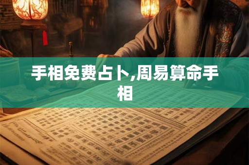 手相免费占卜,周易算命手相