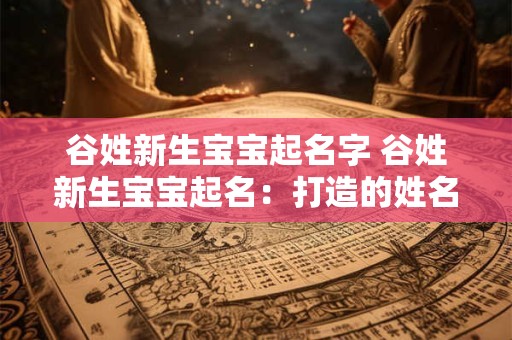 谷姓新生宝宝起名字 谷姓新生宝宝起名：打造的姓名之旅