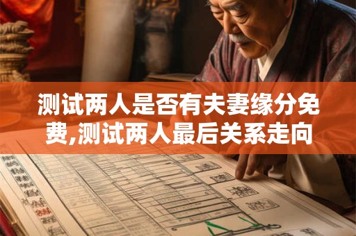 测试两人是否有夫妻缘分免费,测试两人最后关系走向
