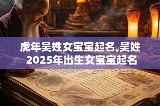 虎年吴姓女宝宝起名,吴姓 2025年出生女宝宝起名