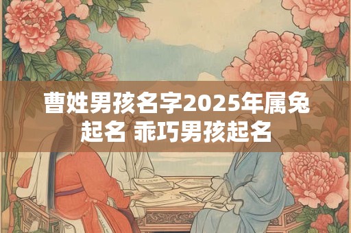 曹姓男孩名字2025年属兔起名 乖巧男孩起名 曹姓男孩名字2025年属兔起名 乖巧男孩起名