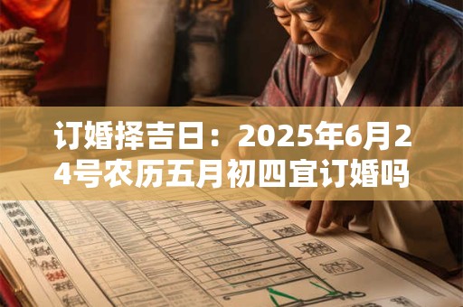 订婚择吉日：2025年6月24号农历五月初四宜订婚吗