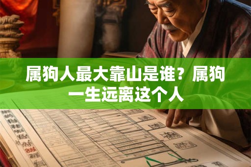 属狗人最大靠山是谁？属狗一生远离这个人