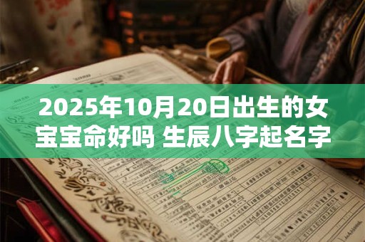 2025年10月20日出生的女宝宝命好吗 生辰八字起名字