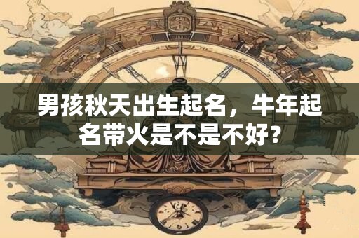 男孩秋天出生起名，牛年起名带火是不是不好？