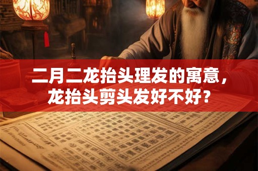 二月二龙抬头理发的寓意，龙抬头剪头发好不好？