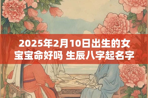 2025年2月10日出生的女宝宝命好吗 生辰八字起名字