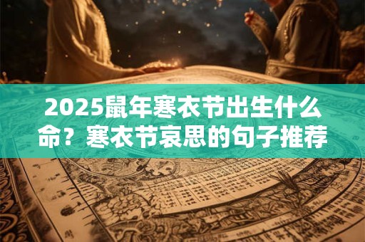 2025鼠年寒衣节出生什么命？寒衣节哀思的句子推荐
