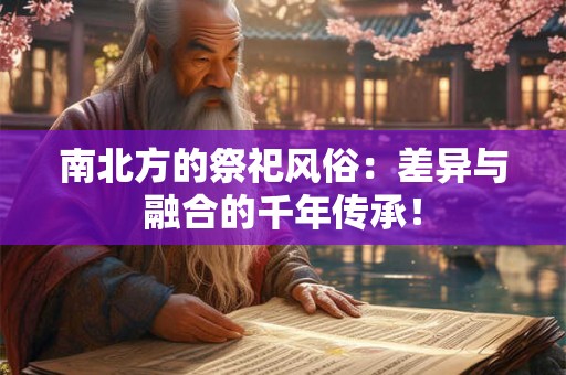 南北方的祭祀风俗：差异与融合的千年传承！