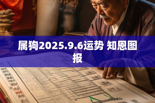 属狗2025.9.6运势 知恩图报
