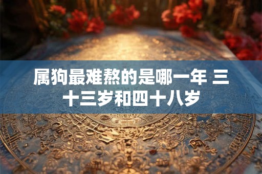 属狗最难熬的是哪一年 三十三岁和四十八岁