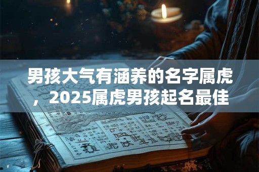 男孩大气有涵养的名字属虎，2025属虎男孩起名最佳字