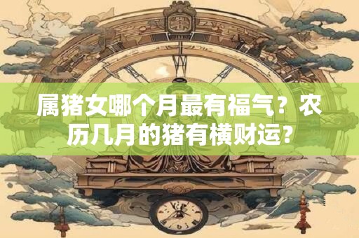 属猪女哪个月最有福气？农历几月的猪有横财运？