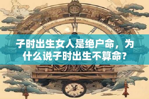 子时出生女人是绝户命，为什么说子时出生不算命？