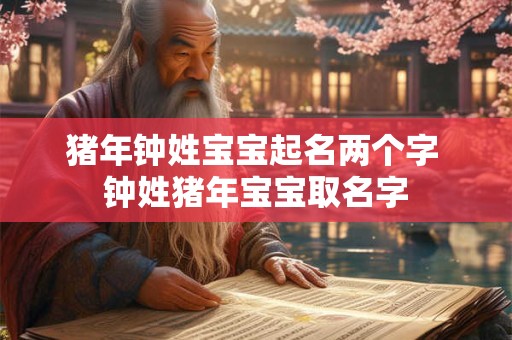 猪年钟姓宝宝起名两个字 钟姓猪年宝宝取名字